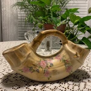 Rare Bethwood Royal China Bamboo Look Double Vase